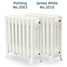 CI-NE475-4-D-011-012 - Georgian 4 Column Cast Iron Radiator H505mm x W2397mm CI-NE475-4-D-011-012 - Georgian 4 Column Cast Iron Radiator H505mm x W2397mm